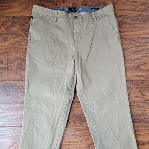 DOCKERS Tan Khaki Straight Leg Smart 360 Flex Pants sz 36x28 EUC Office Casual